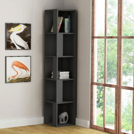 Corp biblioteca, Decortie, Piano, 34x161x34cm, Antracit