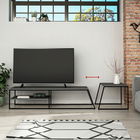 Comoda TV, Decortie, Pal Tv Sehpası, Cm, Antracit / Negru