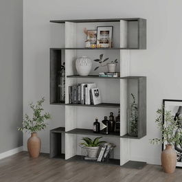 Corp biblioteca, Decortie, Mito, 108.5x161x25.5cm, Gri / Alb