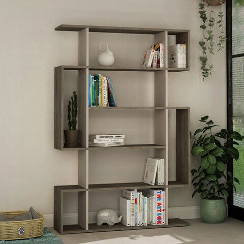 Corp biblioteca, Decortie, Mito, 108.5x161x25.5cm, Maro / Mocha ușoară