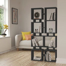 Corp biblioteca, Decortie, Rail No.1, 79x166.5x24cm, Antracit