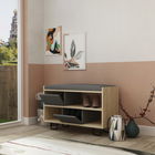 Pantofar, Decortie, Troy, 83.5x53.5x35.5cm, Stejar / Antracit
