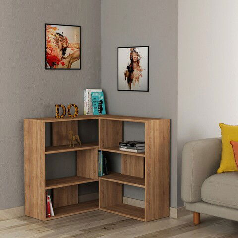 Corp biblioteca, Decortie, Molly N.3, 157.5x89x30cm, Stejar