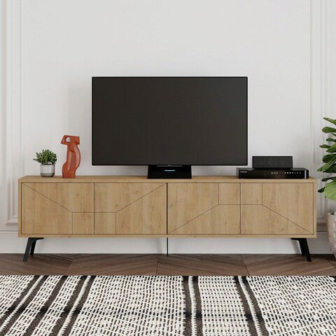 Comoda TV, Decortie, Dune, 180x50x29.6cm, Stejar