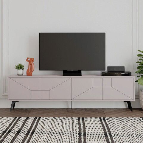 Comoda TV, Decortie, Dune, 180x50x29.6cm, Mocha ușoară