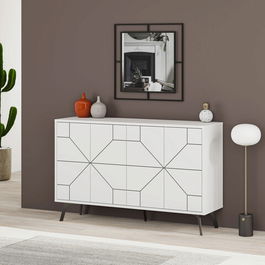 Consolă, Decortie, Dune, 123x62.4x35cm, Alb