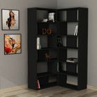 Corp biblioteca, Decortie, Molly N.4, 157.5x178.5x30cm, Antracit