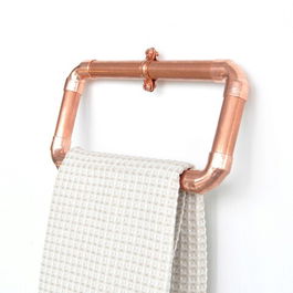 Raft de perete, Evila Originals, COP004, 22x12x5cm, Aur roz