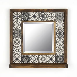 Oglinda decorativa, Evila Originals, STO010, 32.5x33x8cm, Multicolor