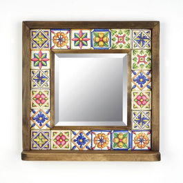 Oglinda decorativa, Evila Originals, STO023, 32.5x33x8cm, Multicolor