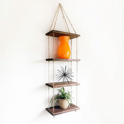 Raft de perete, Evila Originals, Gar012, 40x120x14cm, Nuc