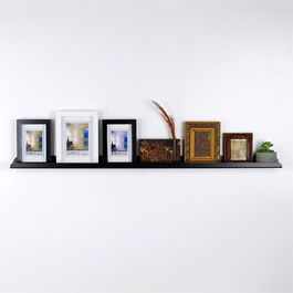 Raft de perete, Evila Originals, WR064, 100x4x8cm, Negru