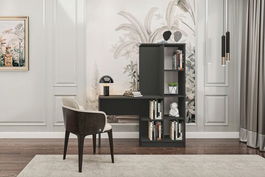 Birou, Glenevis, Lavinia 006, 128x157x45cm, Antracit