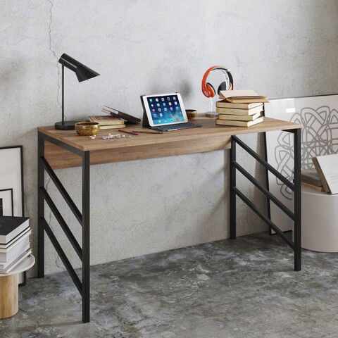 Birou, Hadley, Tuna, 120x75x60cm, Nuc / Negru