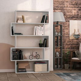 Corp biblioteca, Homitis, Oxford, 95x159x25cm, Alb