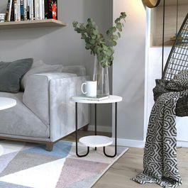 Masuta, Homitis, Corro Side Table, 40x45x40cm, Alb