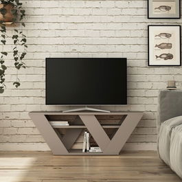 Comoda TV, Homitis, Pipralla, 110x40x30cm, Mocha ușoară