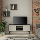 Comoda TV, Homitis, Klappe Tv Stand, Cm, Alb / Antracit