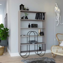 Corp biblioteca, Homitis, Norfolk Bookcase, 96x160x25.5cm, Mocha ușoară