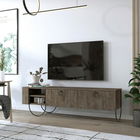 Comoda TV, Homitis, Norfolk Tv Stand, 150x44x36cm, Maro inchis