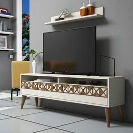 Comoda TV, Hommy Craft, Line, Cm, Cremă