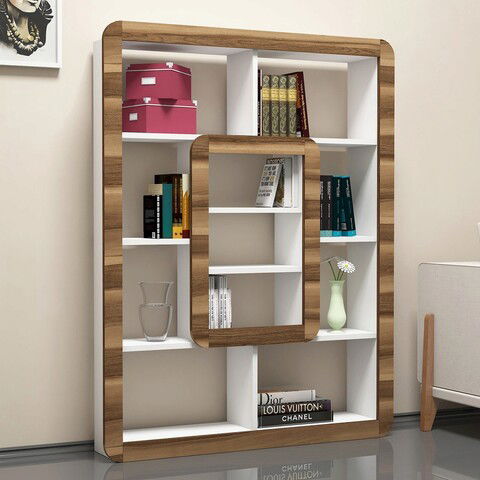 Corp biblioteca, Hommy Craft, Orkide, 108.4x140x21.8cm, Alb / Nuc