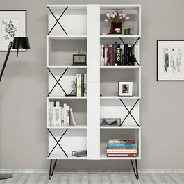 Corp biblioteca, Hommy Craft, Extra, 90x167.3x22cm, Alb
