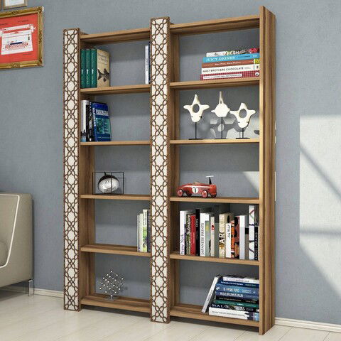 Corp biblioteca, Hommy Craft, City 2, 124.6x170x24.2cm, Nuc / Cremă