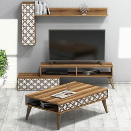 Set mobilier living, Hommy Craft, Planet, Nuc / Alb