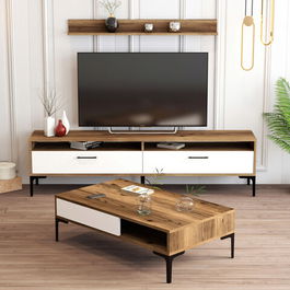 Set mobilier living, Hommy Craft, Istanbul, Nuc / Alb