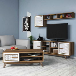 Set mobilier living, Hommy Craft, Ayla, Nuc / Alb