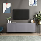 Comoda TV, Inarch, White, 150x44x31cm, Antracit
