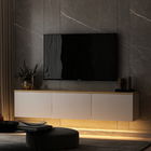 Comoda TV, Inarch, Neon, 160x35x32cm, Alb / Stejar