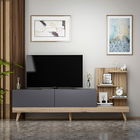 Comoda TV, Inarch, Dizayn, 180x82x37cm, Antracit / Nuc