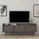 Comoda TV, Inarch, Atlas, 183.6x63x37cm, Gri / Negru