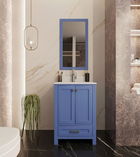 Set mobilier de baie (2 piese), Jussara, Erie 24, Albastru