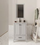 Set mobilier de baie (2 piese), Jussara, Yukon 24, Gri