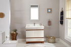 Set mobilier de baie (2 piese), Jussara, Echo 36, Cremă
