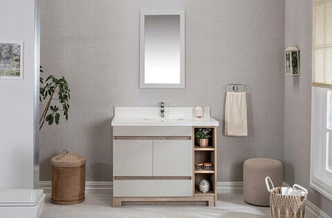 Set mobilier de baie (2 piese), Jussara, Echo 42, Stejar