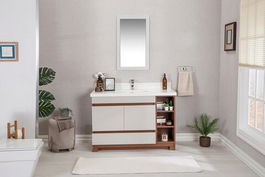 Set mobilier de baie (2 piese), Jussara, Echo 48, Cremă