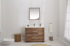 Set mobilier de baie (2 piese), Jussara, Superior 42, Nuc / Alb
