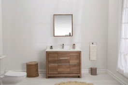 Set mobilier de baie (2 piese), Jussara, Superior 42, Nuc / Alb