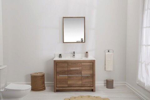Set mobilier de baie (2 piese), Jussara, Superior 42, Nuc / Alb