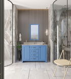 Set mobilier de baie (2 piese), Jussara, Erie 48, Albastru