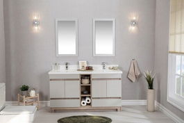 Set mobilier de baie (3 piese), Jussara, Echo 60, Stejar