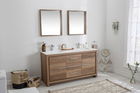 Set mobilier de baie (3 piese), Jussara, Superior 60, Nuc / Alb