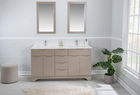 Set mobilier de baie (3 piese), Jussara, Teton 60, Cappuccino