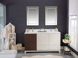 Set mobilier de baie (3 piese), Jussara, Ohio 60, Cremă