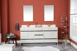 Set mobilier de baie (3 piese), Jussara, Edisto 72, Negru / Alb