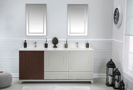 Set mobilier de baie (3 piese), Jussara, Ohio 72, Gri